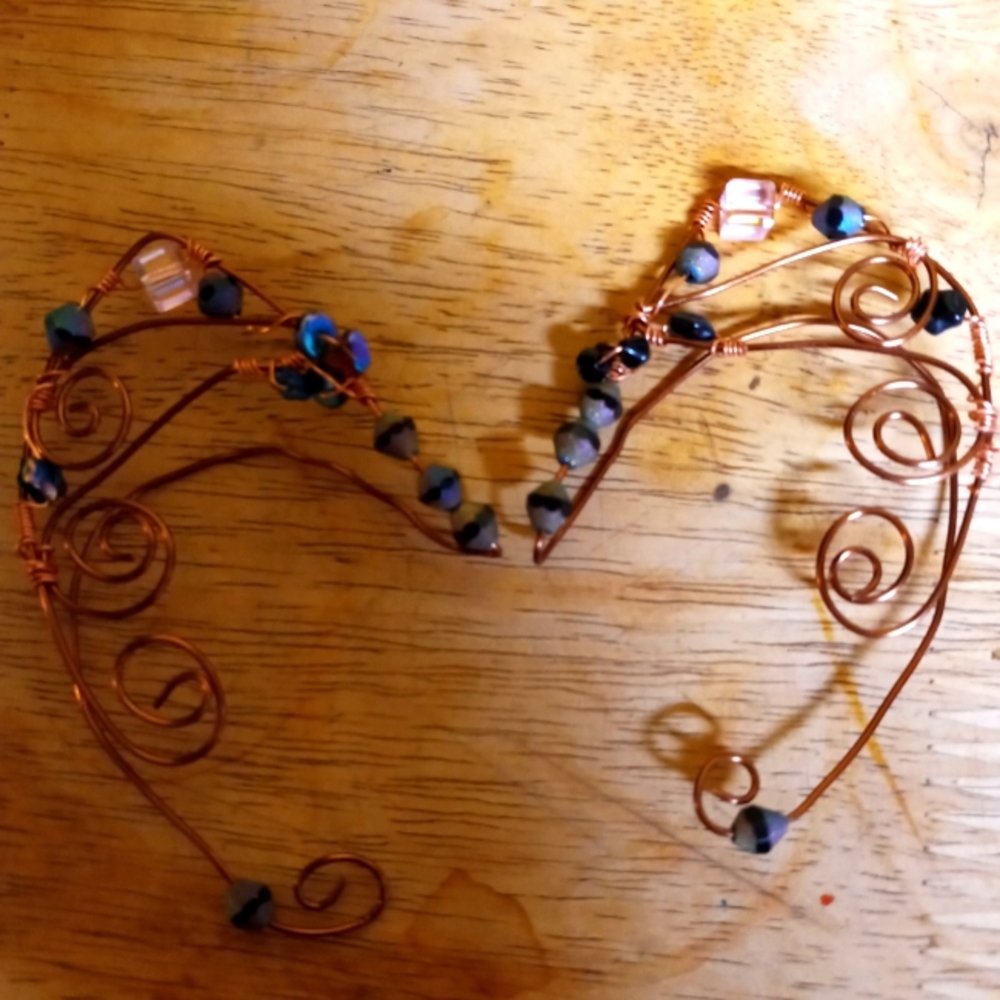 Copper Elvyn Earcuffs/fairie/angel wings earcuffs